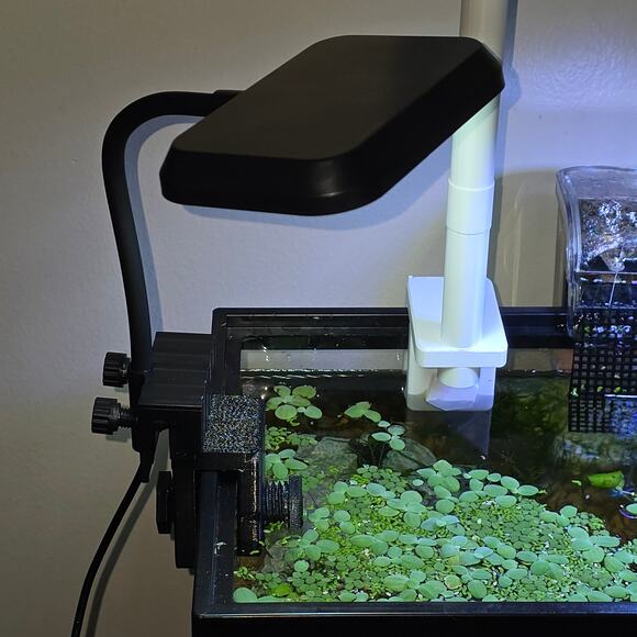 Aquarium Adjustable Clamp Light Stabilizer Extended Width For Rim Rimless Tanks - Picture 1 of 8